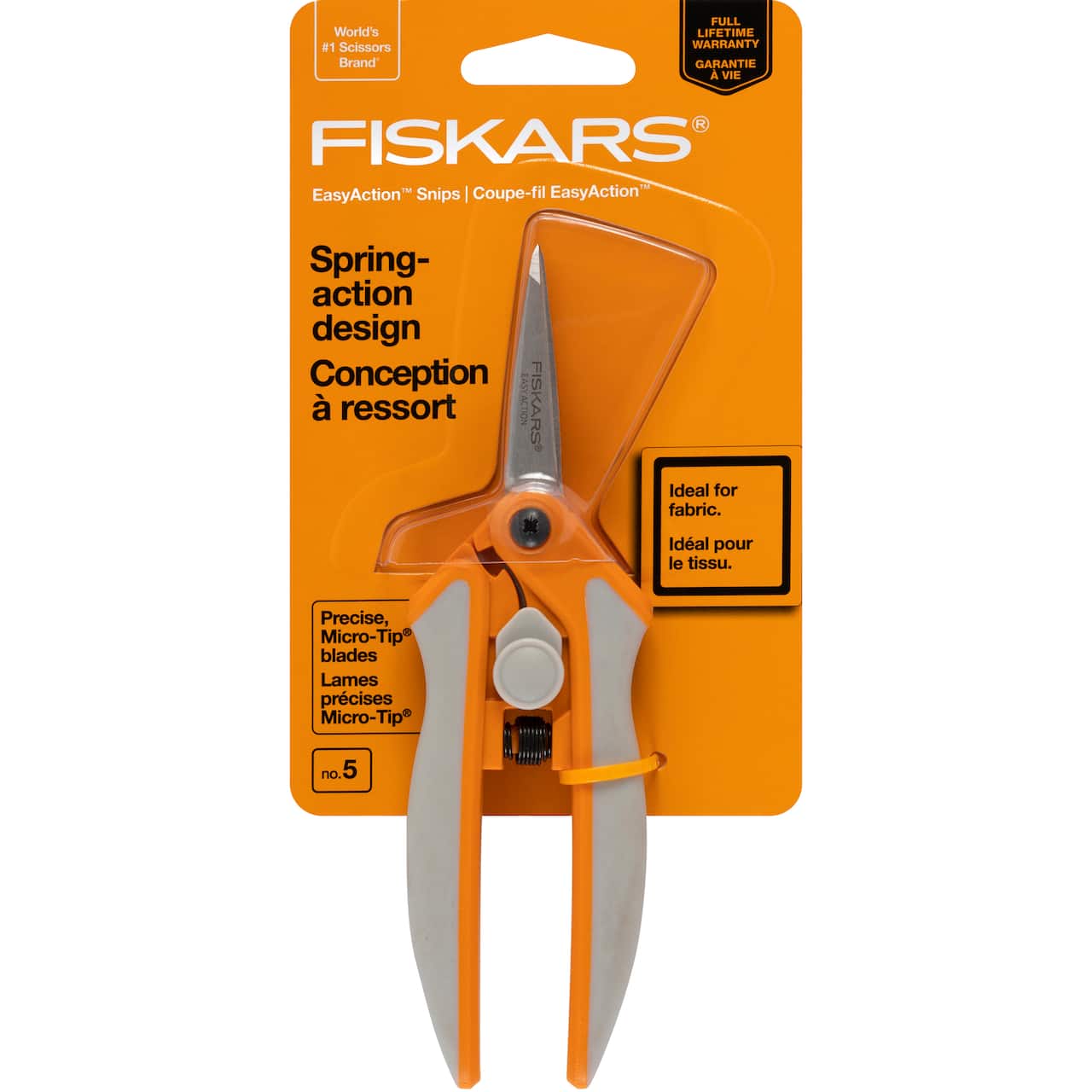 Fiskars&#xAE; Micro-Tip&#xAE; Easy Action&#x2122; Scissors, No. 5